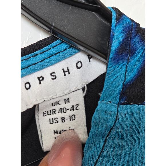 Topshop NWT Ruffle Chuck on Midi Dress Size 8 -10 - Picture 6 of 9